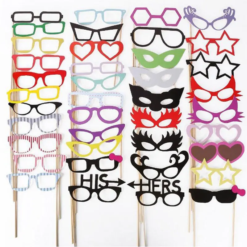Смешной реквизит для фотографий 76 шт. украшение свадьбы Photo booth Опора на палочке