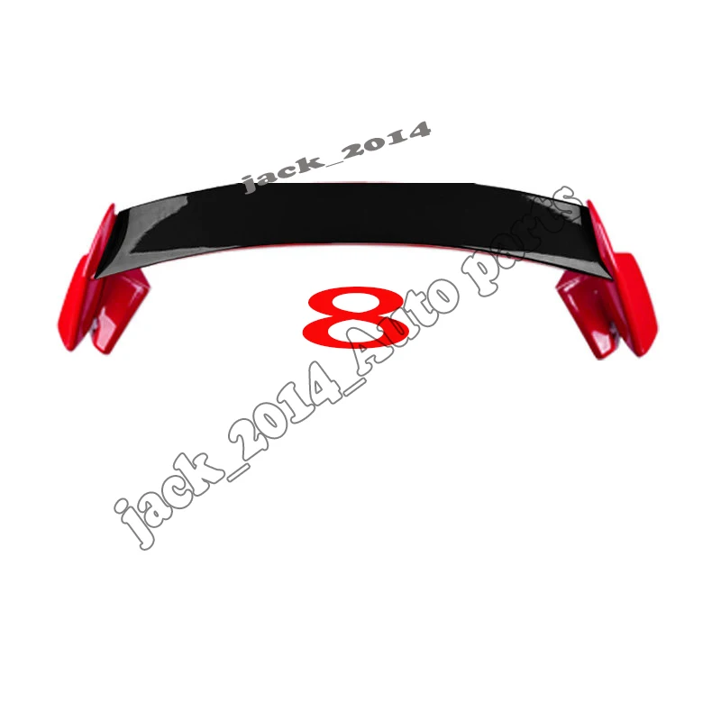 Red Black Для Honda Civic type-R хэтчбек краска задний спойлер, крыло, багажник - Цвет: Red Black