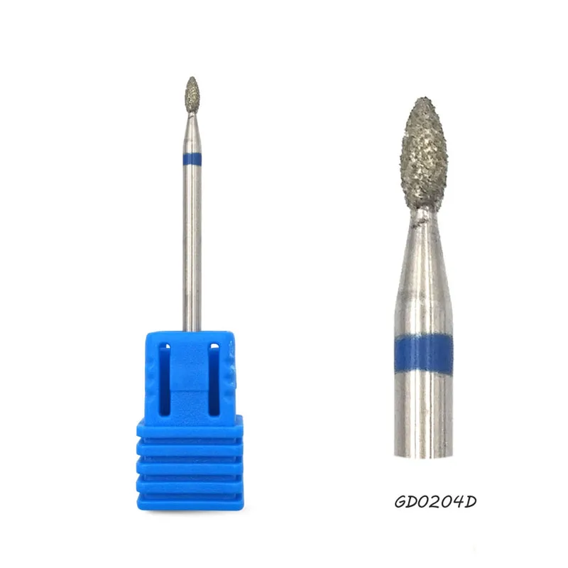 GD0204D HYTOOS 29 типов алмазное сверло для ногтей 3/3" роторные фрезы для маникюра, сверла для кутикулы, аксессуары для ногтей, инструменты для маникюра - Цвет: GD0204D