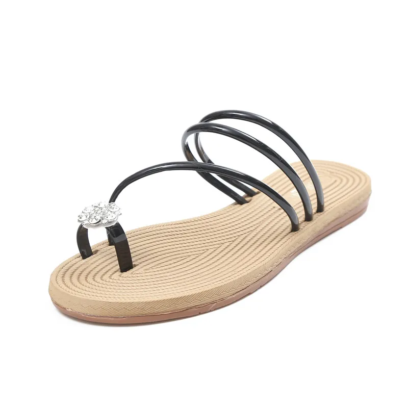 Узкая полоса в рыбацком стиле тапочки летние Вьетнамки золото/серебро ремешках