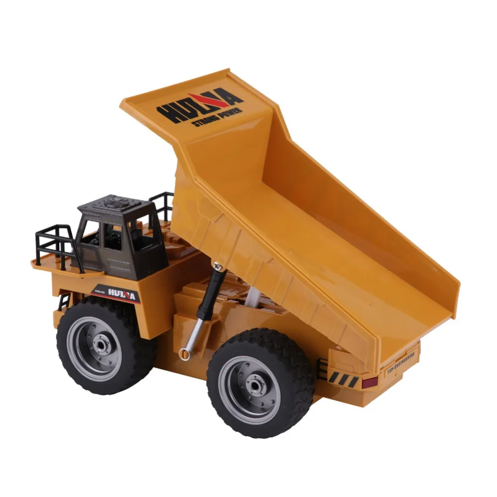 HUINA 1:18 2 4 ГГц 6CH RC лампы для грузовиков четыре колеса привод строительство