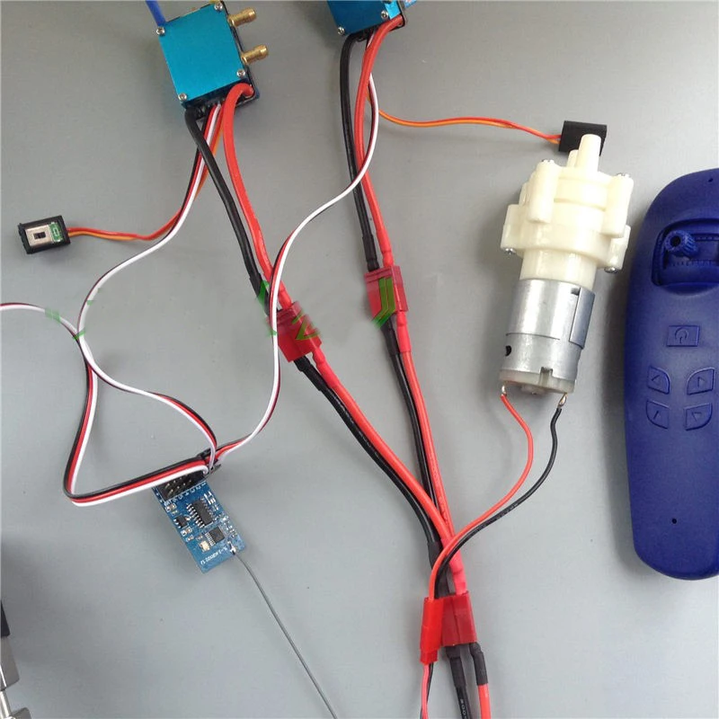 1 комплект 12В 775 мотора W 480A с водяным охлаждением ESC + CW CCW D50mm пропеллер 2 4G приемник