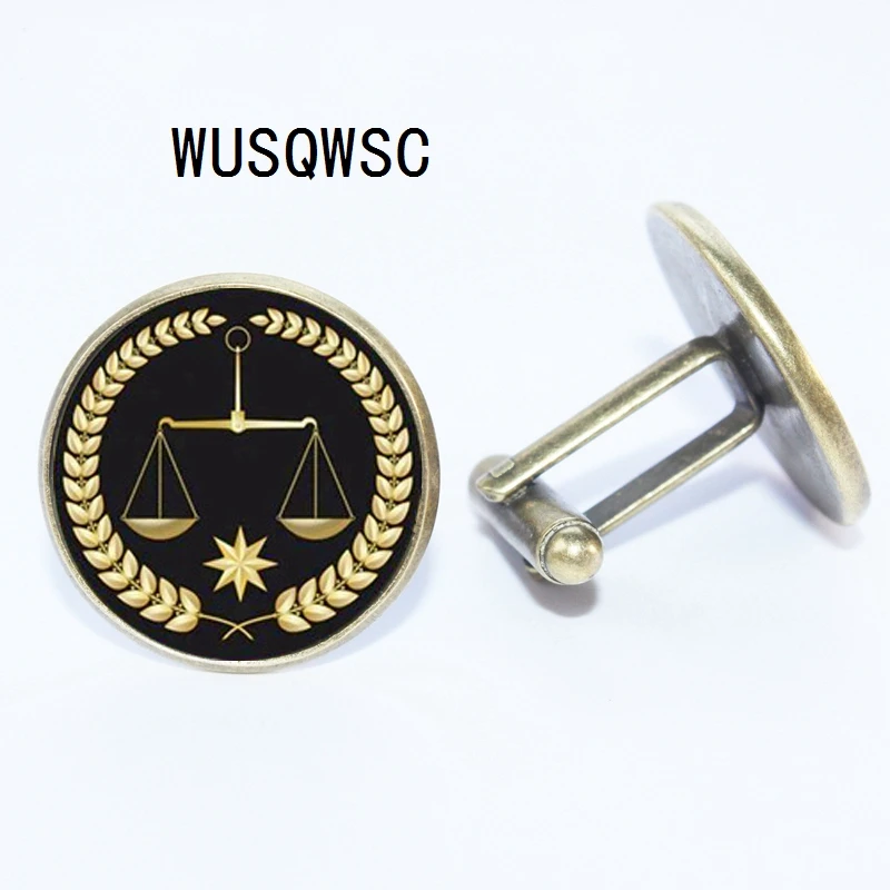 Ручной Золотой судьи баланс справедливости сумка-мессенджер для мужчин запонки