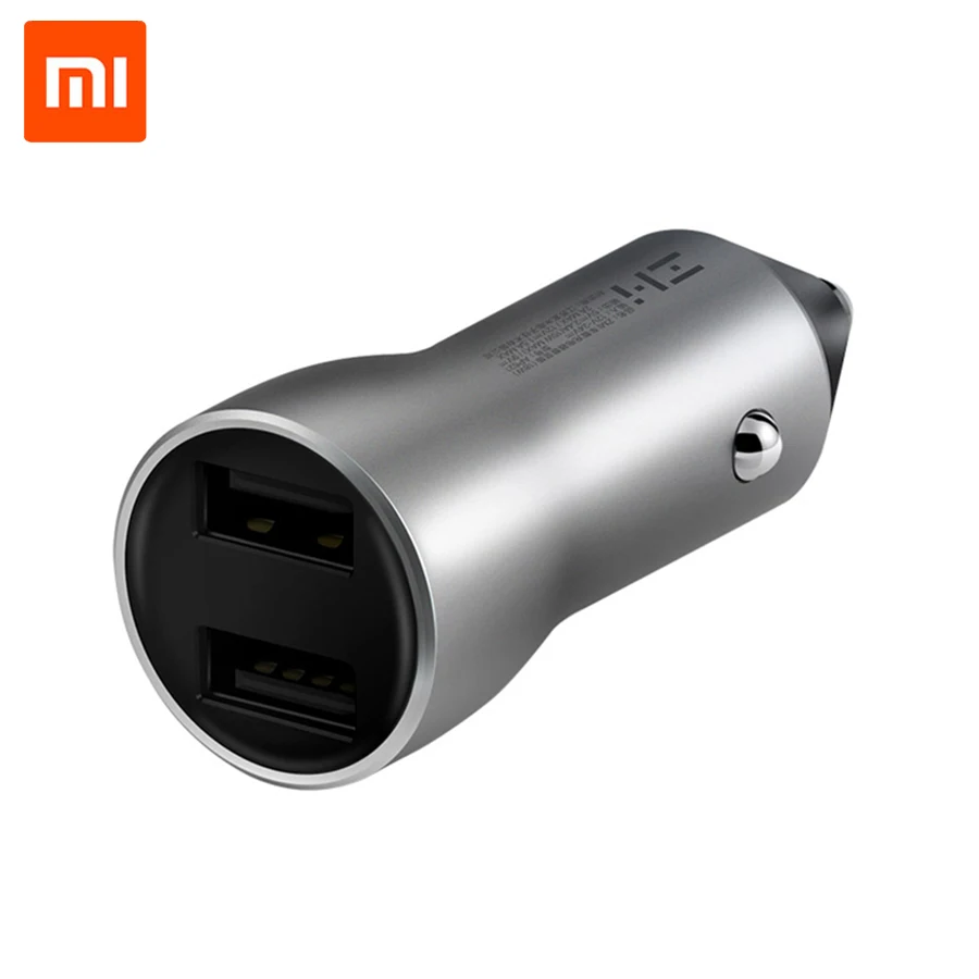 Автомобильное зарядное устройство Xiaomi ZMI с двумя USB портами и цифровым дисплеем