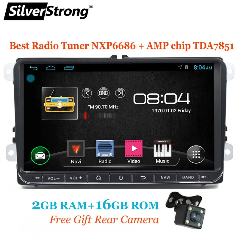 68S 2G 16G SilverStrong Android9.0 9 дюймов 32 ГБ для Passat радио автомобиля gps для VW Golf gps Polo с 6686 радио Android 68S - Цвет: 68S 2G 16G