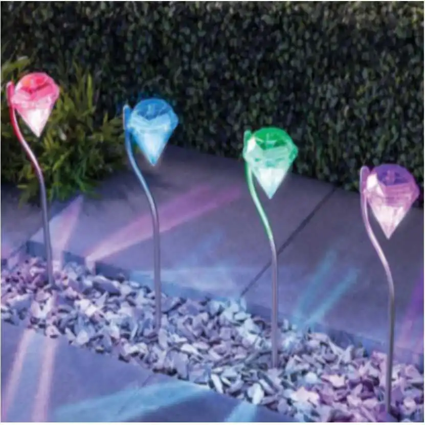 4 шт. садовые водонепроницаемые светодиодные лампы на солнечной