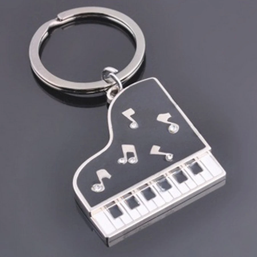 Llaveros! новые предметы очарование Кристалл Клей фортепиано ключ кнопка