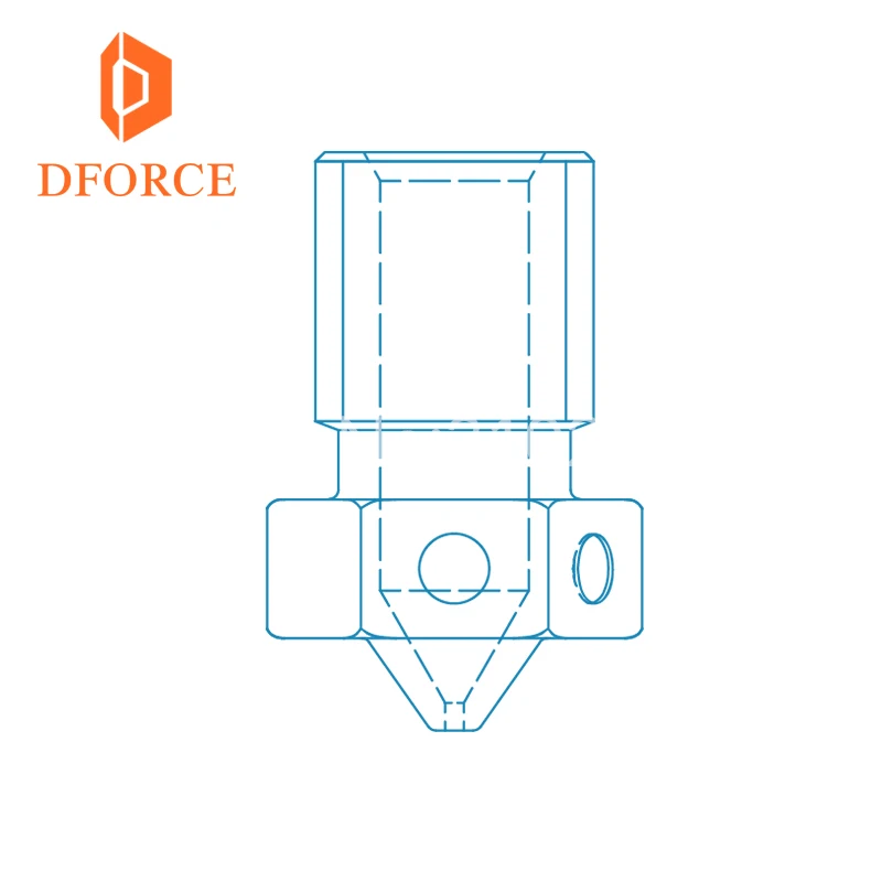 DFORCE высокое качество E3D V6 сопла для 3D принтеров hotend полный размер пакет сопло