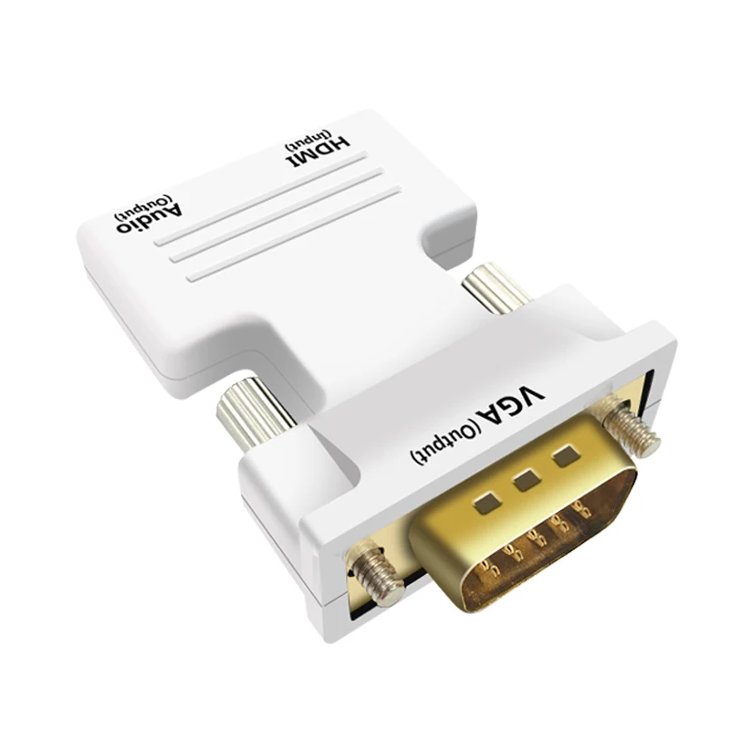 1080P HDMI к VGA адаптер папа к женскому цифро-аналоговые аудио и видео конвертер кабель для ПК ноутбук ТВ коробка проектор