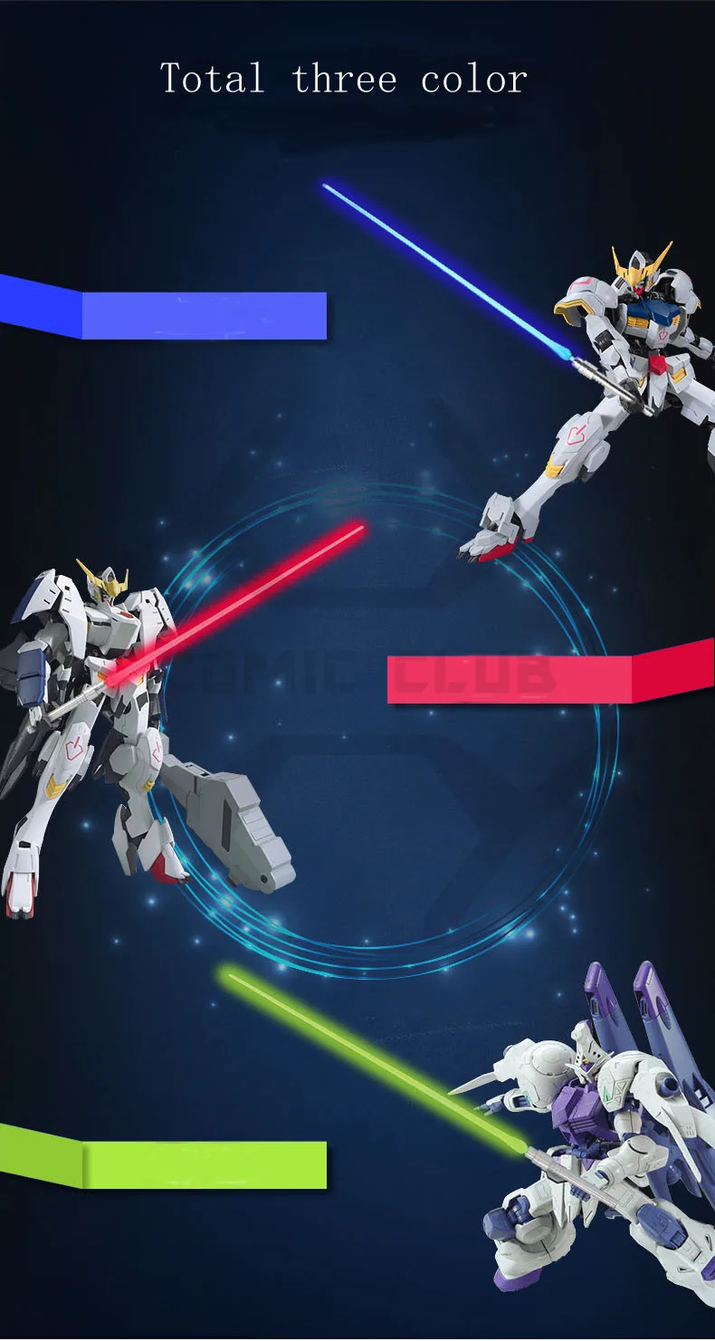 Comic Club mg 1/100 gundam светодиодный светильник меч фигурка игрушка робот