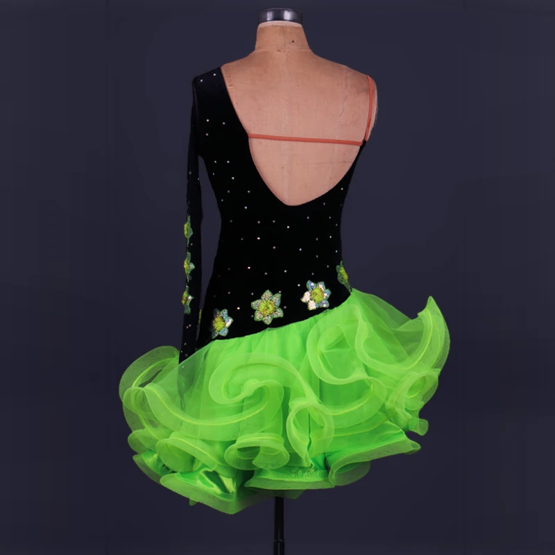 Платье для латиноамериканских танцев женщин/девушек Салеха