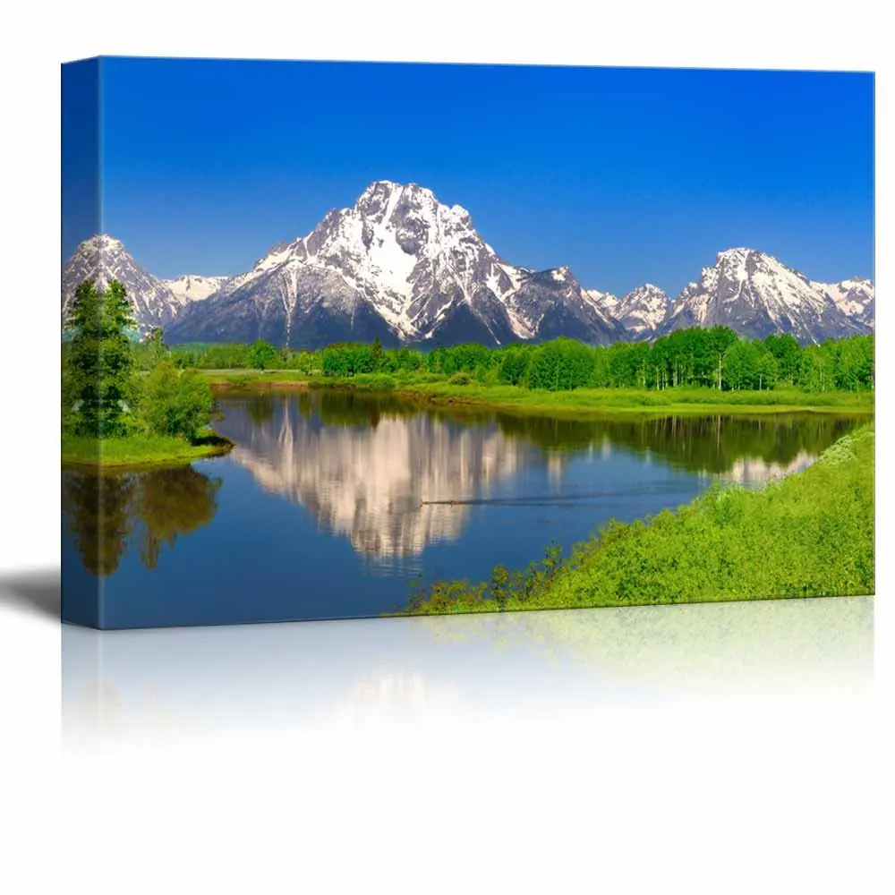 Картины с принтами домашний декор 1 шт. Oxbow Bend at Grand Teton холст настенная живопись