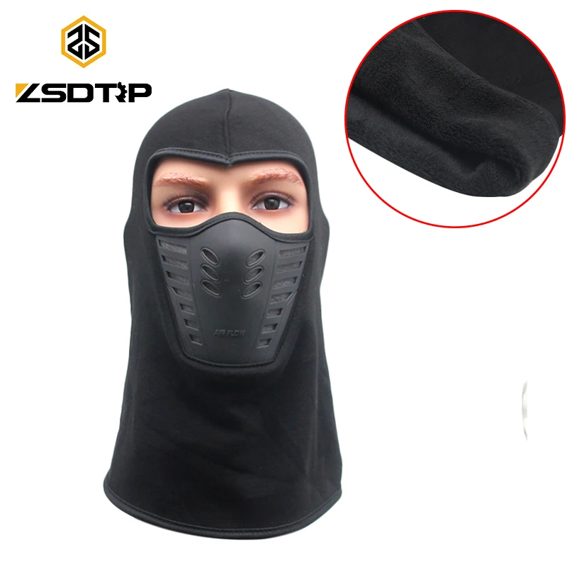 ZSDTRP Флисовая Балаклава мотоциклетная маска для лица Открытый моторный шлем