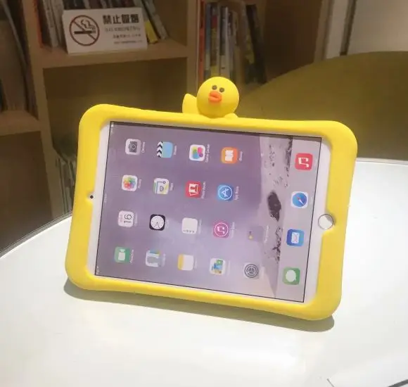For iPad Pro 10.5 Duck чехол для iPad Pro 9,7 10,5 11 чехол для планшета для iPad 2/3/4 Air 1 2 Mini 1 2 3 4 Мягкий силиконовый чехол-подставка+ ручка - Цвет: For iPad Pro 10.5