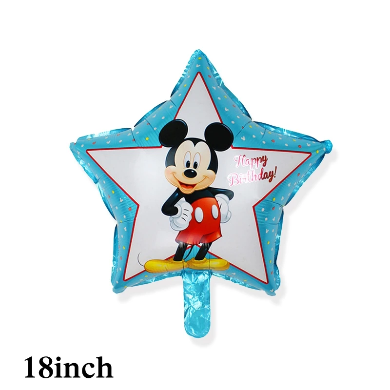 100pc M20 100 шт., воздушные шары на день рождения Микки, 18 дюймов круглые воздушные шары с гелием Минни, детские игрушки для Минни Микки, вечерние воздушные шары - Цвет: 100pc M20