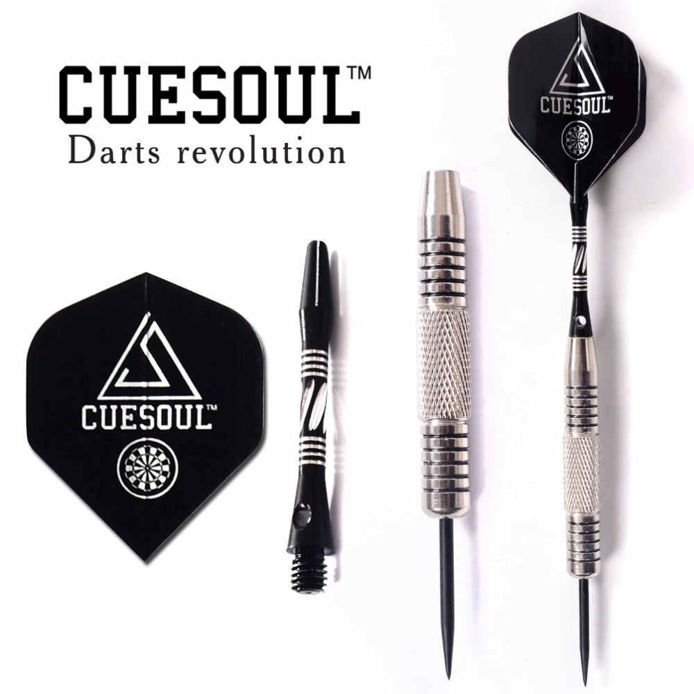 CUESOUL 23g Dart Barrels Steel Tip Darts Set With Aluminum Shafts and Slim Case Free Shipping | Спорт и развлечения