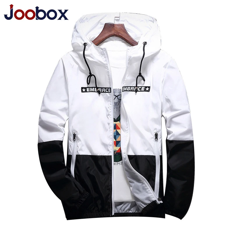 JOOBOX новая весенне-осенняя куртка-бомбер с капюшоном мужская Повседневная тонкая