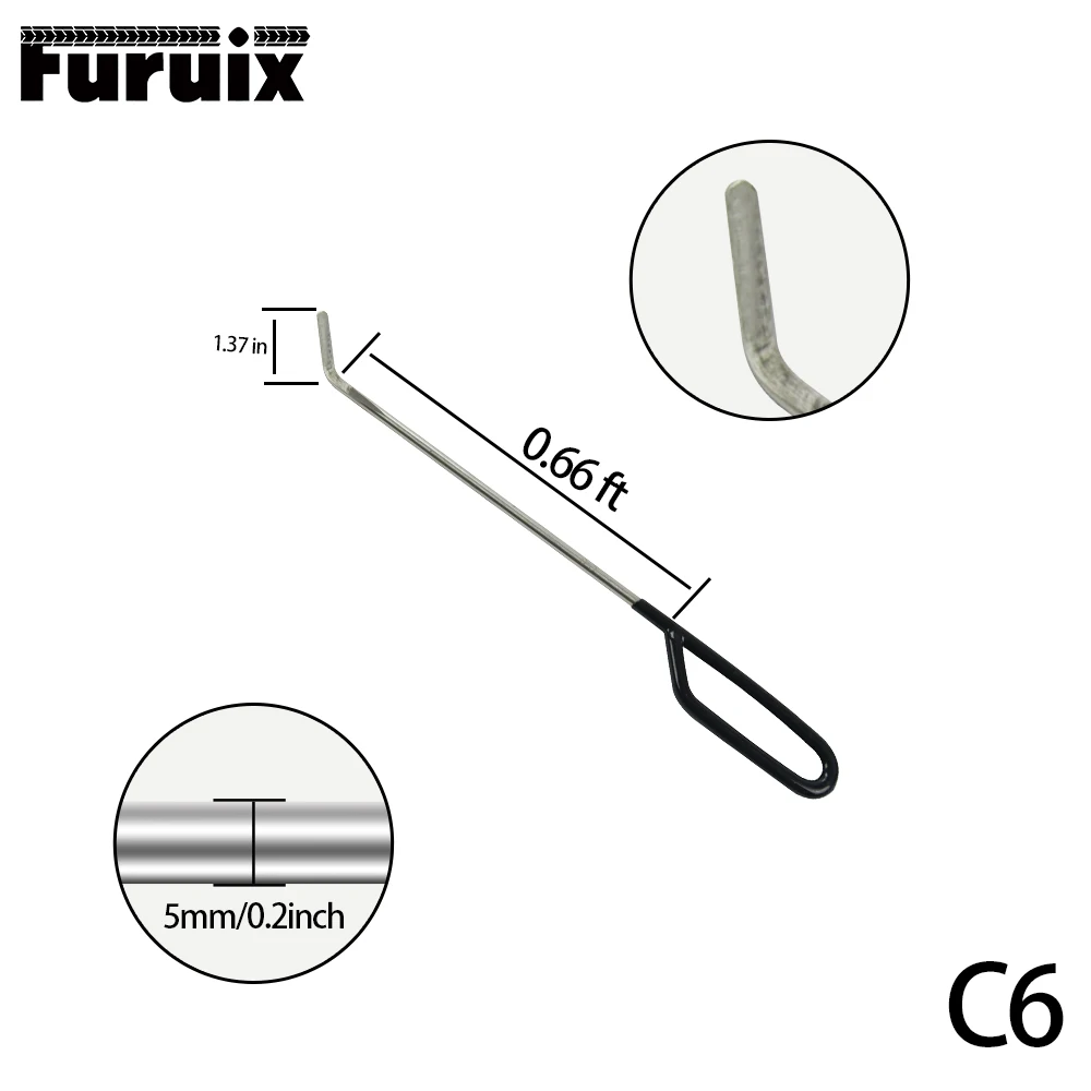 FURUIX 2 шт. новый дизайн стержни крюк инструменты Толкатель с 8 кран вниз головки
