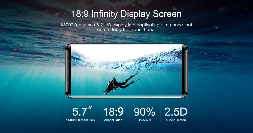 OUKITEL K5000 4G смартфон 5 7 &quot18:9 ободок-менее Дисплей 5000 мА/ч MTK6750T Octa core 4 Гб + 64 ГБ Android 0