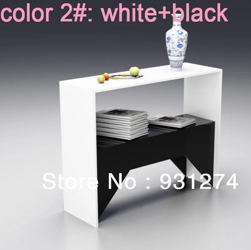 Один люкс Акриловый Lucite боковой угловой фойе стол тумбочка консоль столы