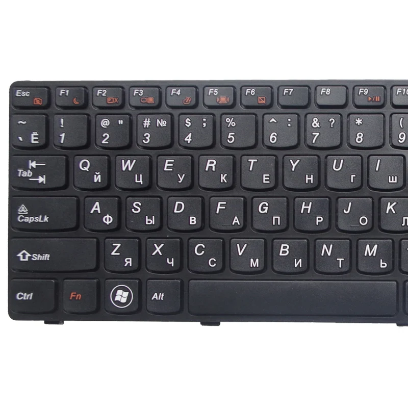 GZEELE Для lenovo G580 Z580A G585 Z585 G590 с рамкой RU раскладка для замены Красный Черный Цвет Русская клавиатура для ноутбука