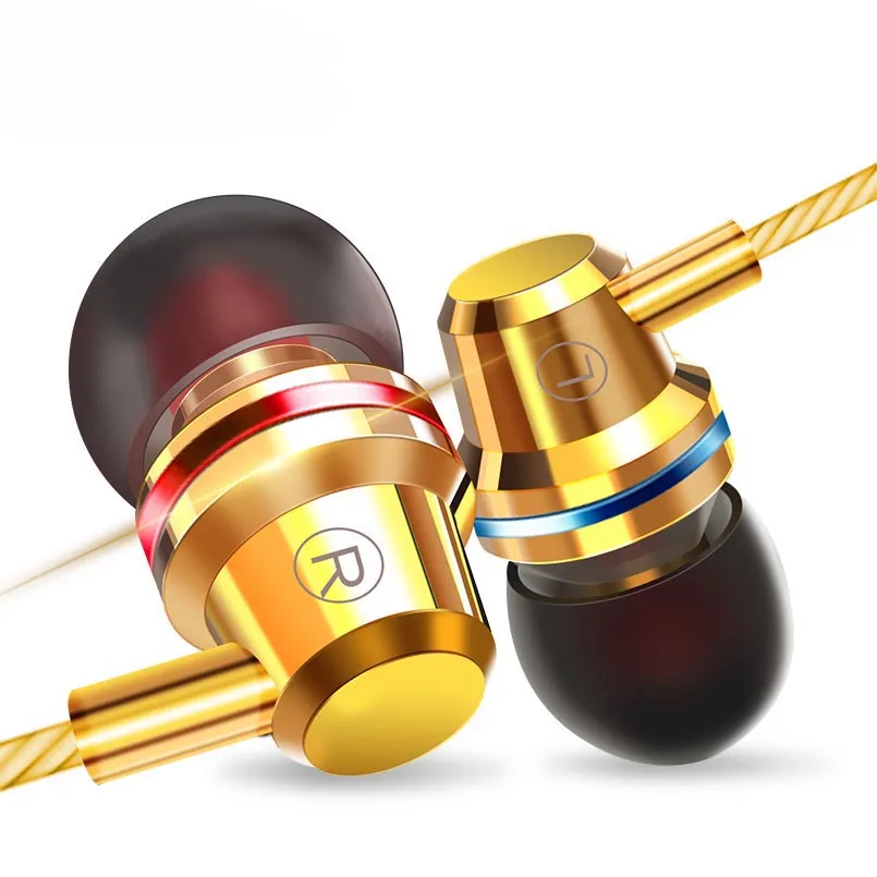 

3.5mm Jack Earphone Headset for Sony Xperia XZ2 / XZ2 Compact Stereo Metal HIFI In-ear Earbud Earpiece with Mic fone de ouvido