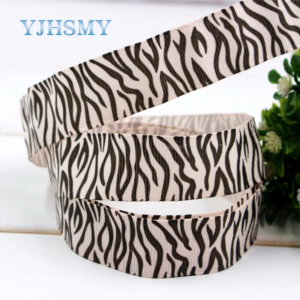 YJHSMY H-17408-1183 10 ярдов 25 мм волнистая лента термопечать grosgrain Свадебные аксессуары DIY