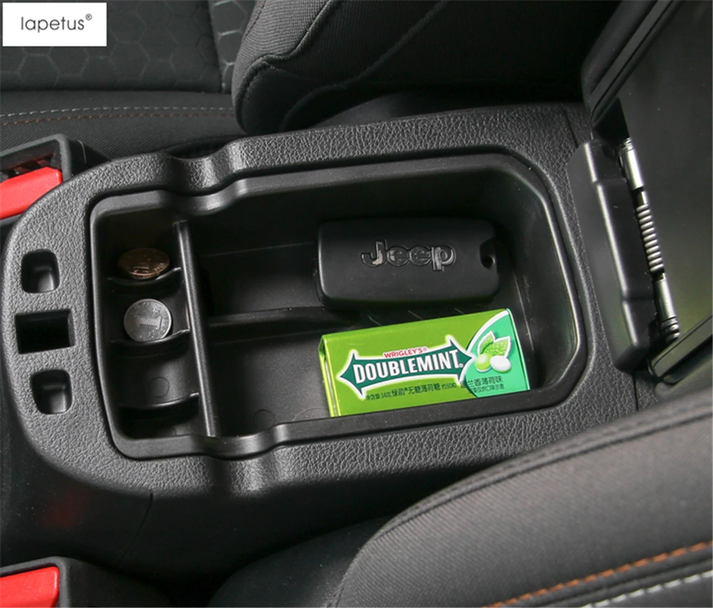 Lapetus аксессуары для Jeep Compass центральный подлокотник контейнер с поддоном коробка литья крышка комплект Отделка 1 шт