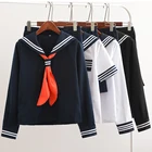 3 шт.компл. униформа моряка японской школы для девочек, модная школьная униформа моряка, школьная униформа, костюм для косплея, U017
