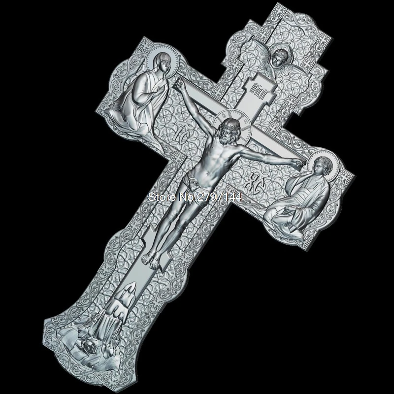 Высококачественная новая 3D модель для cnc Cross_V2 резная фигура скульптура машина в
