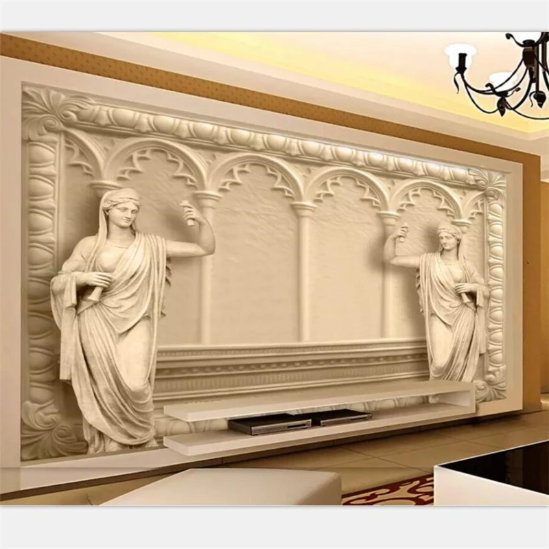 

Пользовательские 3d обои, фрески, домашний декор, гостиная, спальня, 3D трехмерные роскошные виллы, европейская настенная стена