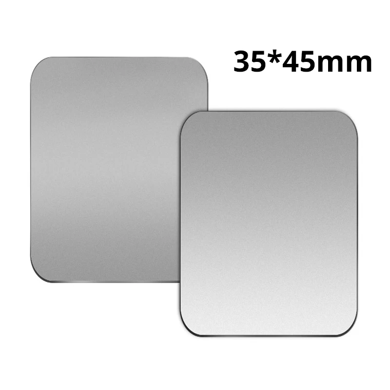 2pcs Silver Square 5 шт./2 шт./1 шт./лот металлические пластины с adhensive для Магнитная автомобильная подставка для телефона для замены листового железа диск для магнит подставка для телефона - Цвет: 2pcs Silver Square