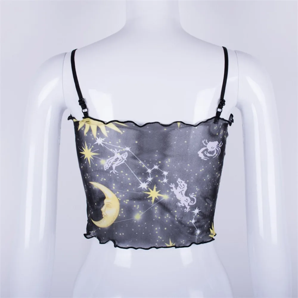 Женская майка с коротким рукавом и цветочным принтом Angel без рукавов на каждый