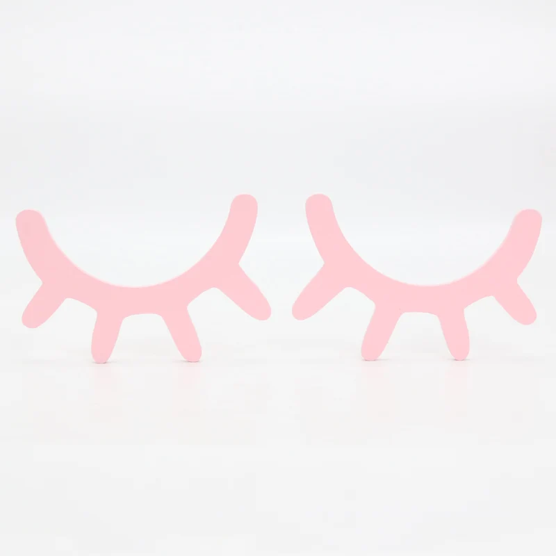 Pink 3D деревянные единороги рога украшения стены Единорог ресницы закрытые настенные наклейки DIY ремесло дома Наклейка Детская комната украшения поставки - Цвет: Pink