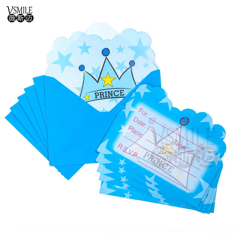 12 конвертов + пригласительных карточек для девочек и мальчиков Король Лев