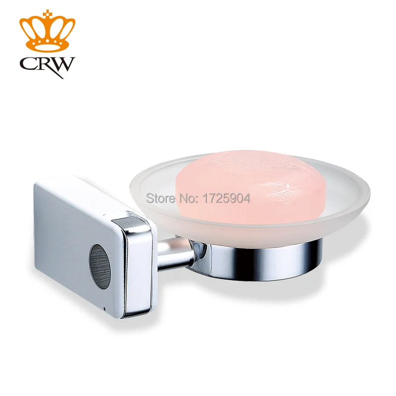 CRW Soap Holder Tray Drain Bathroom Shower Dish Storage with Towel Robe HookChrome Wall Mounted F3007WC | Обустройство дома