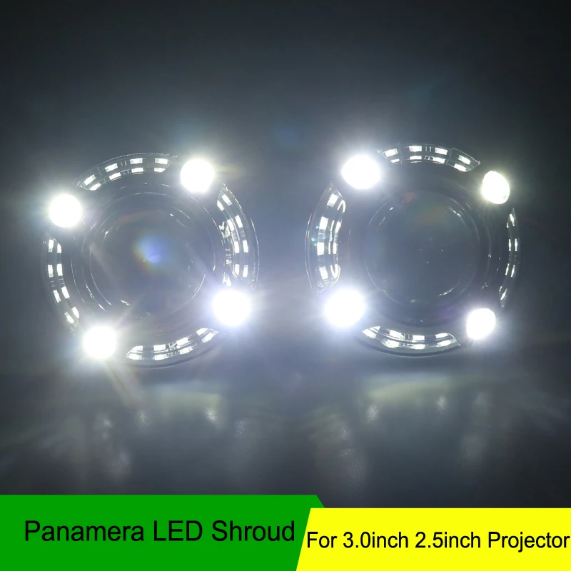 Autoki светодиодный DRL дневные ходовые огни Маска Angel Eye интегрированная Безель