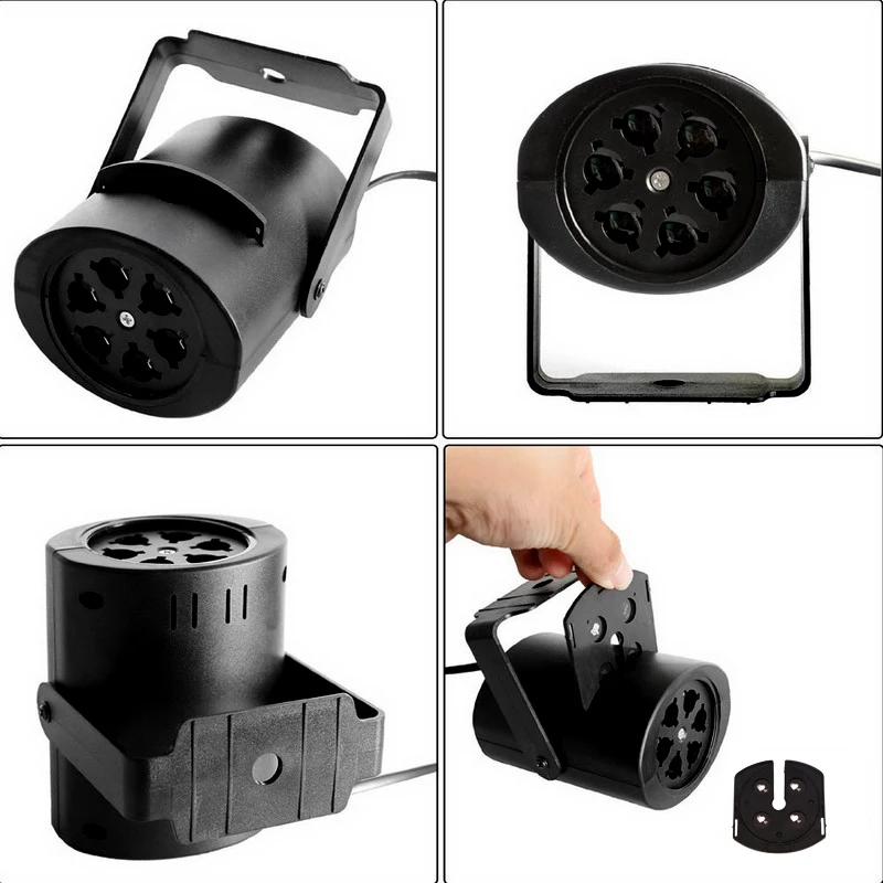 Мини-проектор 4 Вт RGB-подсветка освещение поворотной сцены светодиодов для