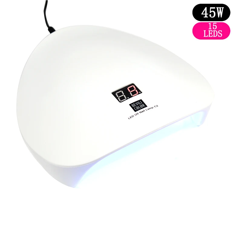 45w lamp 72 Вт/54 Вт/45 Вт УФ лампа светодиодный лампа для ногтей Сушилка для ногтей для всех гели от солнца светильник инфракрасного зондирования 10/30/60s Timer смарт-лампа для маникюра - Цвет: 45w lamp