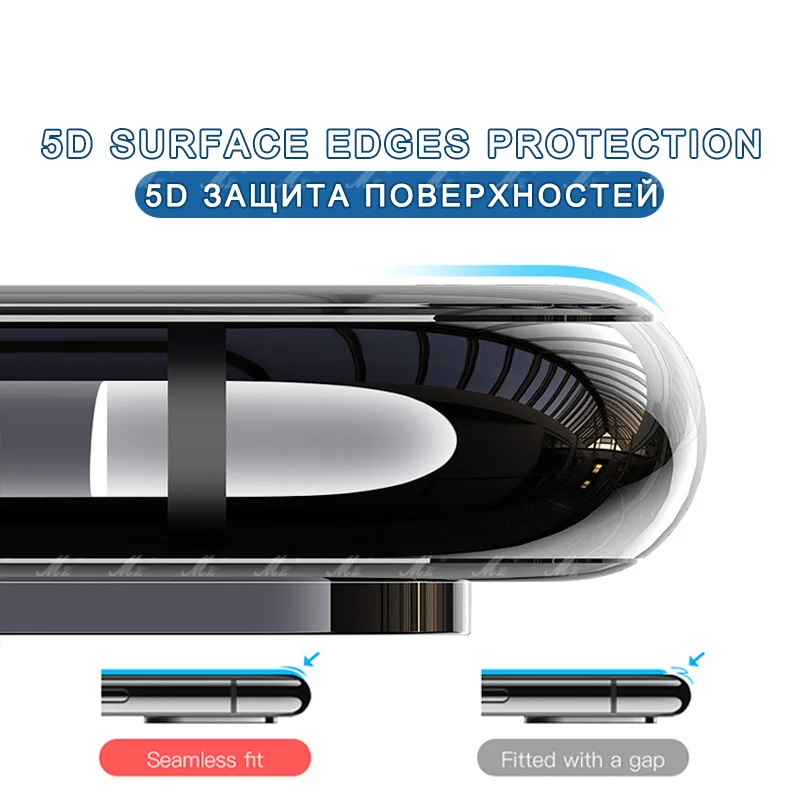 Wolfsay закаленное стекло с полным клеем Huawei Y6 2017 защита экрана 9H Полное покрытие для