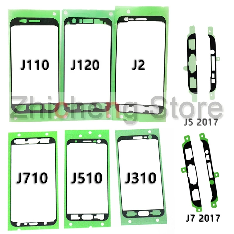 Оригинальный передний ЖК дисплей рамка клейкие наклейки для Samsung Galaxy J1 J2 J3 J5 J7 Prime