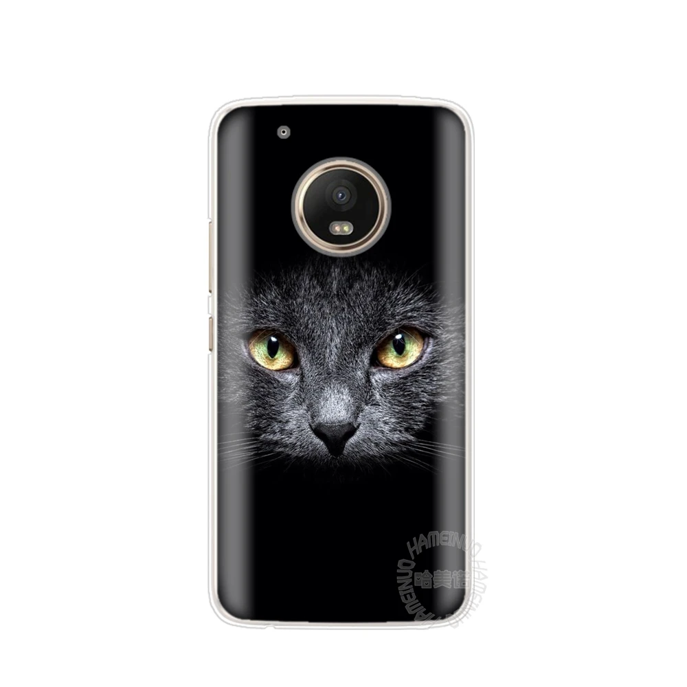 HAMEINUO кошка котенок зеленые глаза милые животные чехол для Motorola Moto G6 G5 G5S G4 PLAY PLUS ZUK