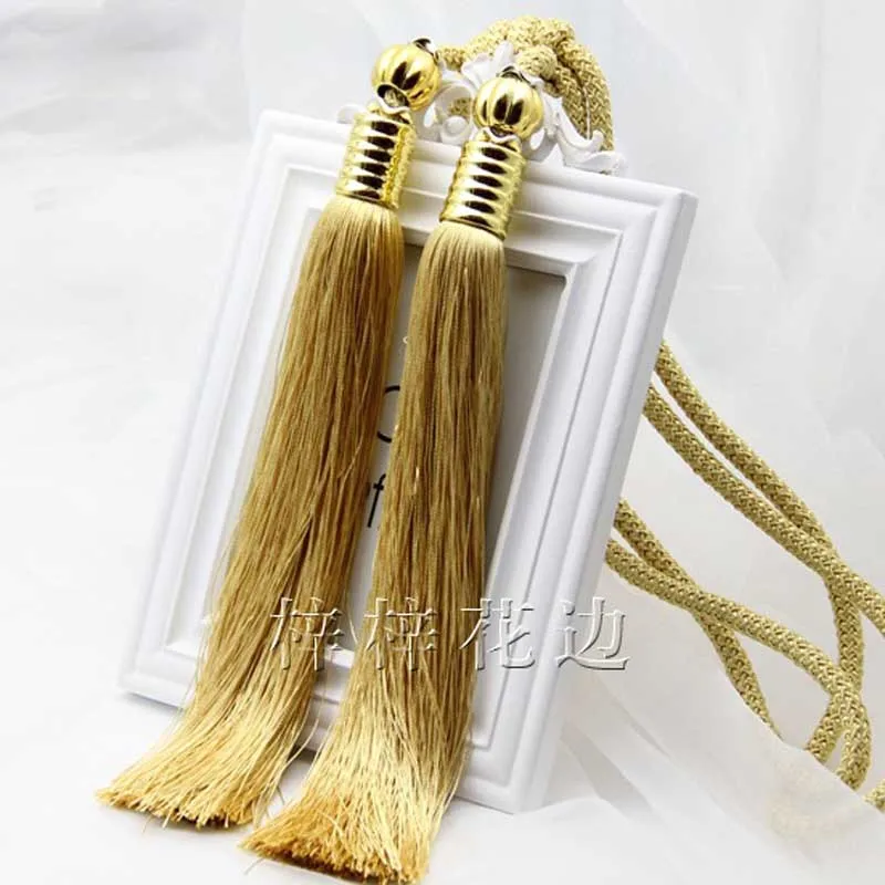 Серые занавески Висячие шарики ручная работа аксессуары зажимы кисточки Tieback Holder