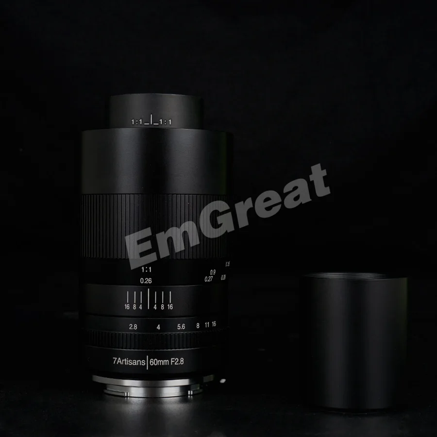 7 ремесленников 60 мм f2.8 1:1 увеличение макрообъектив подходит для sony E-mount Canon EOS RF Fuji M43 Nikon Z Mount беззеркальная камера