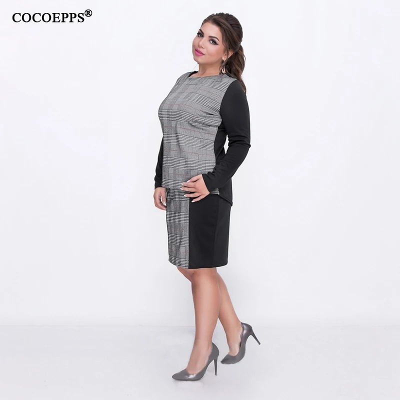 COCOEPPS 6XL платья больших размеров комплекты одежды из двух частей женские