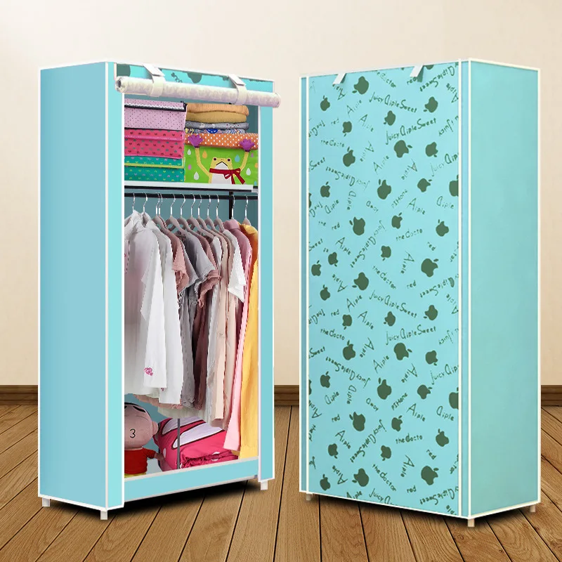 Нетканый Шкаф-гардероб в целом Простой корейский гардероб один шкаф