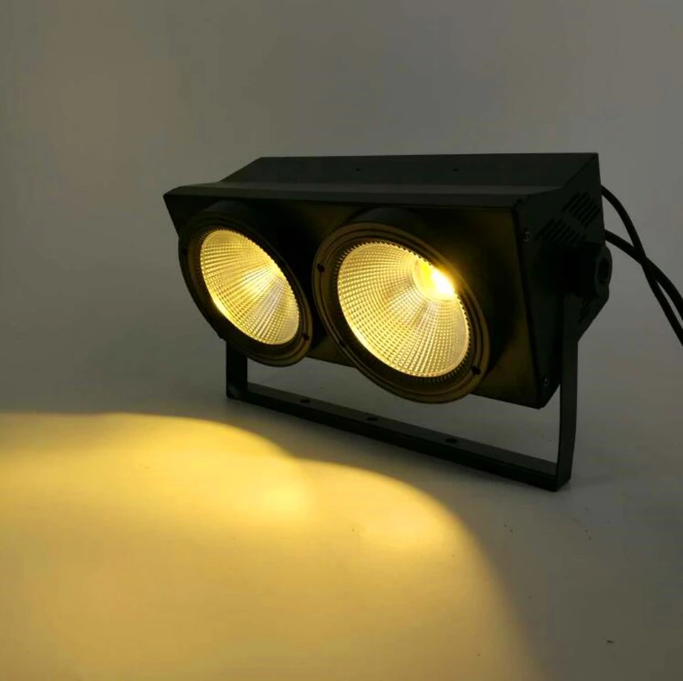 Светодиодный 2 глаза 2x100 Вт свет COB DMX сценическое освещение оборудование для