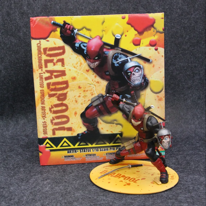 

ARTFX + Marvel X-men Дэдпул с головой черепа ПВХ 16 см экшн-Фигурки игрушки