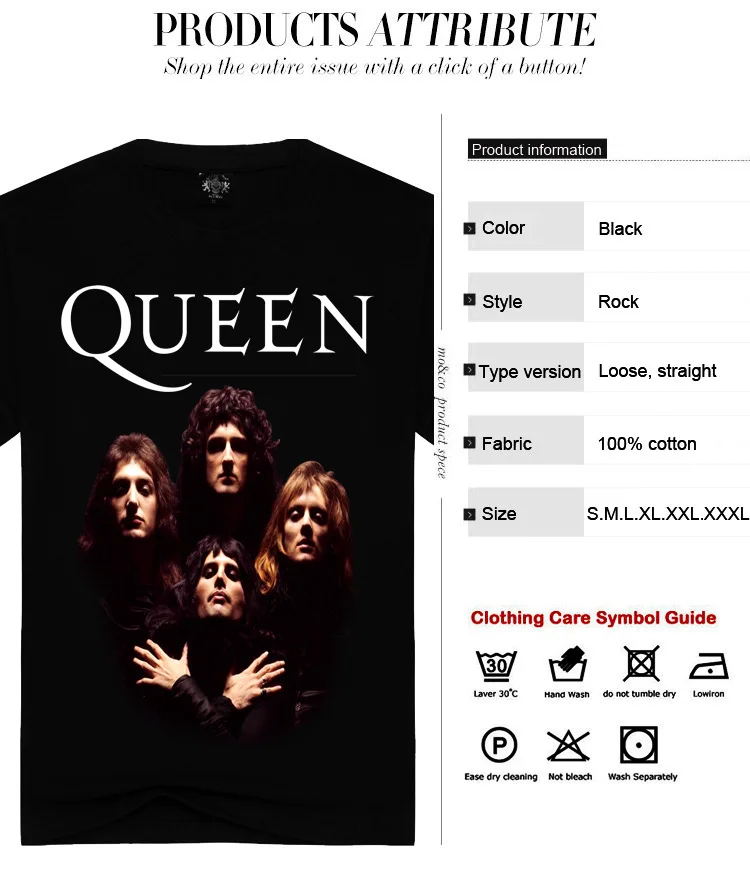 Новинка, брендовая футболка queen, Короткая Повседневная хлопковая Футболка с круглым вырезом и принтом, футболка queen Rock Band, черные футболки для мужчин