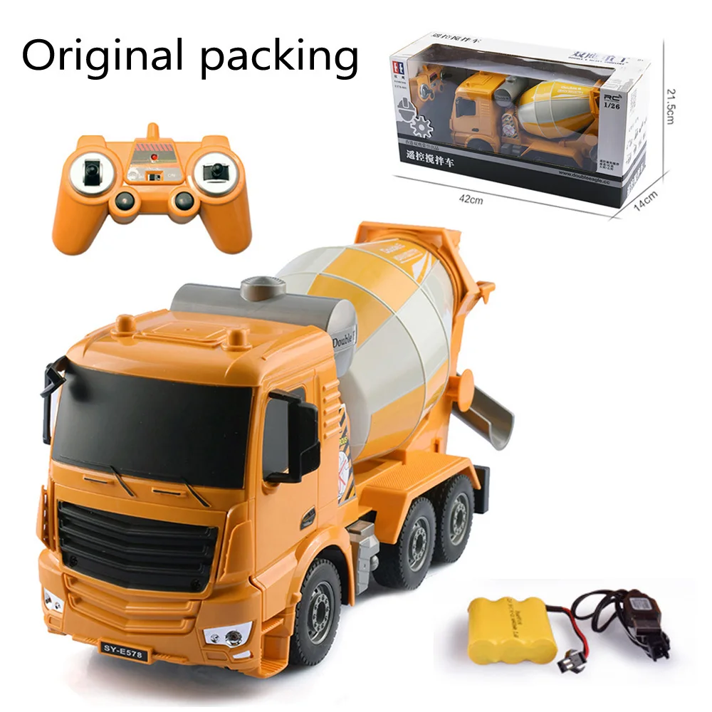 RC Mixer color box Радиоуправляемый грузовик Большой самосвал электрическая Инженерная машина радиоуправляемая Строительная радиоуправляемая Автоцистерна Бетономешалка игрушечный автомобиль с батареей - Цвет: RC Mixer color box
